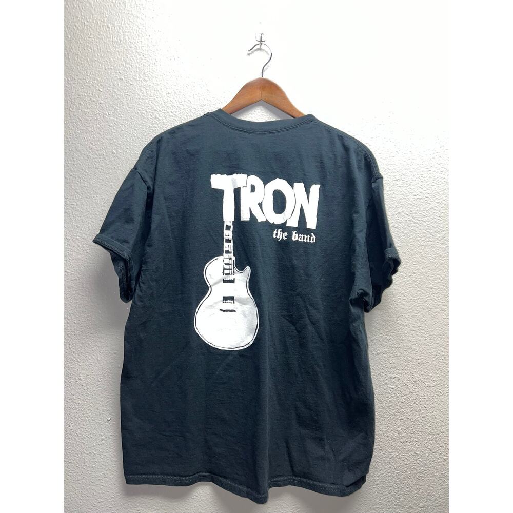 Tron The Band Shirt Band Tour Concert Black Graphic Tee Short Sleeve Gildan XL